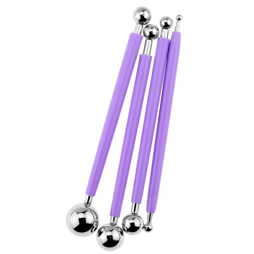 4 шт. многоцветный инструмент для помадки набор гравировки торта из нержавеющей