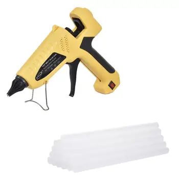 

60W High Power Hot Melt Glue Gun 110-230V DIY Power Tool Craft Projects Hot Glue Gun 10.8x11.5mm With 20PCS Lue Sticks