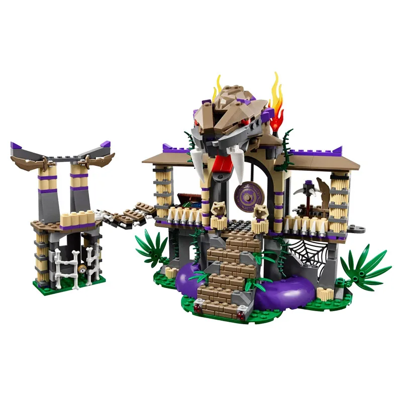 Серии ниндзя кирпич введите змеи совместимые Lepinblock Ninjago 70749 строительные блоки
