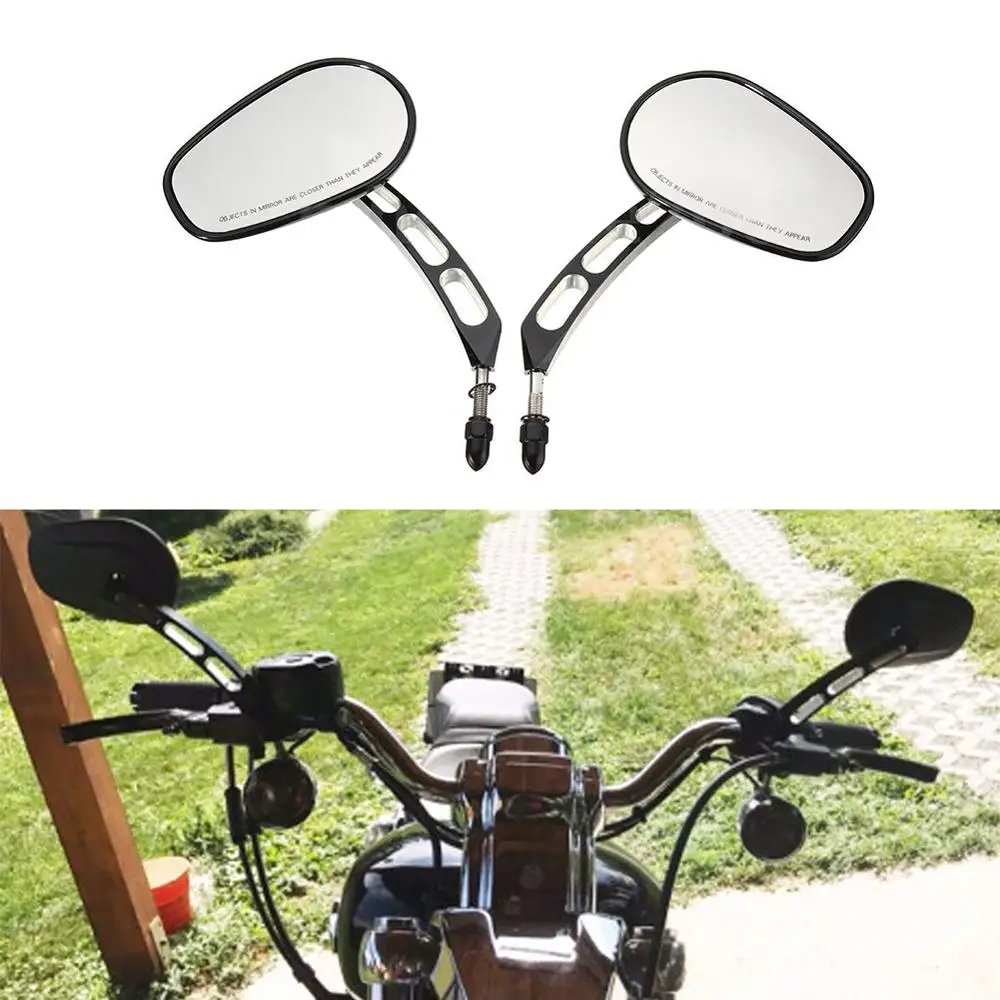 1 пара мотоциклетных зеркал заднего вида подходит для Sportster Road King Street Electra Glide Dyna Softail Road Glide 1982