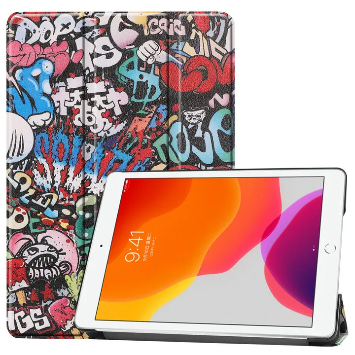 Складной умный чехол для Coque iPad 10,2 10,2 '', чехол для iPad 7th Gen A2200 A2198 A2232, чехол для планшета, кожаный чехол для iPad 7 - Цвет: TY
