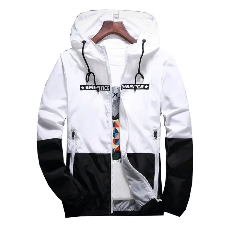 2019 весна и осень новая Корейская мужская куртка с капюшоном Повседневная