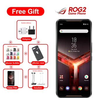 Перейти на Алиэкспресс и купить Абсолютно Новый Asus ROG Phone II ZS660KL мобильный телефон 6,59 дюйм12 Гб 1 ТБ Snapdragon855 + Dual SIM 6000 мАч 48MP NFC Android9.0 ROG Phone 2