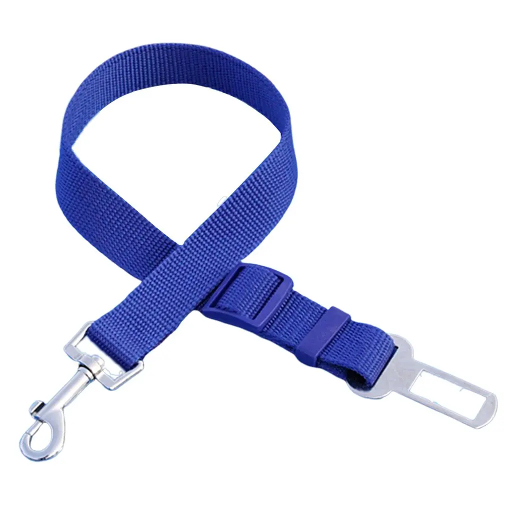 Красный Pet Dog Cat Car Seat Belt Adjustable Harness Seatbelt Lead Leash For Small Medium Dogs Travel Clip Pet Supplies - Цвет: Красный