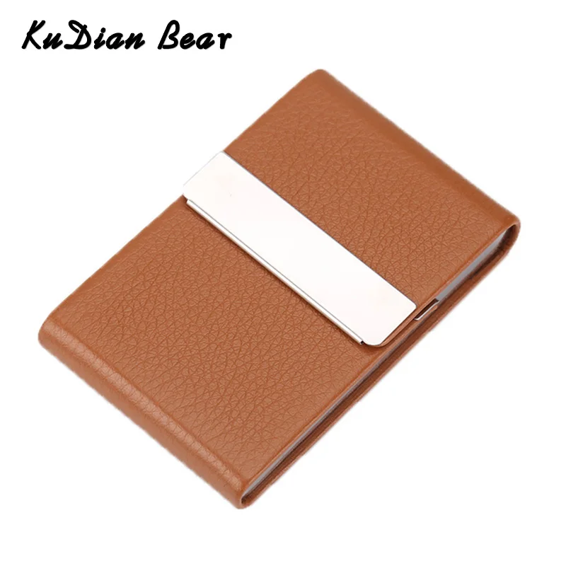 

KUDIAN BEAR Aluminium Credit Card Holder Wallet New bring Business Card Case Women Men Metal Wallets Kaarthouder BIH124 PM49