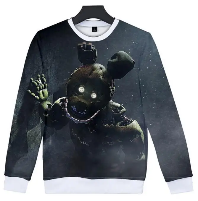 style 8 Детская спортивная одежда для подростков Осенняя толстовка с 3d принтом Five Nights at Freddys для мальчиков, школьные толстовки для мальчиков, FNAF Cost - Цвет: style 8