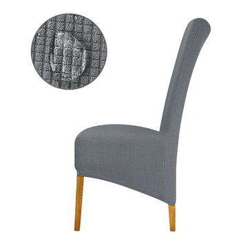 

XL Size Chair Cover Waterproof Plaid Large Size High Back Long Seat Chair Covers Big Size King Back Chair Covers For Home