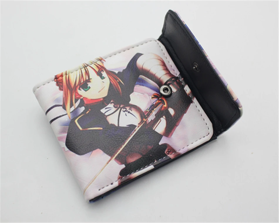 Аниме Fate/Grand Alter PU кошелек для мальчиков и девочек, студенческий короткий двойной держатель для карт, кошелек, кожаный кошелек для косплея