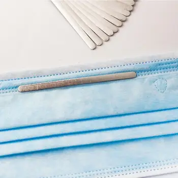 

100pcs Mask DIY Nose Bridge Strip Aluminum Strip Flat Wire Making Accessorie Craft Doublesided Tape DIY Handmade Making Mask