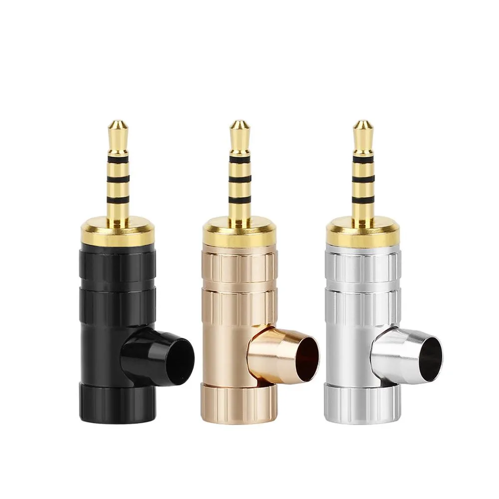 5PCS 2 5mm Audio Jack For NW WM1Z A Player HiFi Headphone Solder Wire Connecto 2 5mm Stereo 4 Poles Earphone Male Plug Adapter
