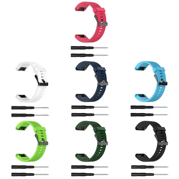 

20MM Watchband Strap for Garmin Fenix6s/Fenix5S/Fenix5SPlus Watch Quick Release Silicone Wrist Band Strap Wristband + Utility
