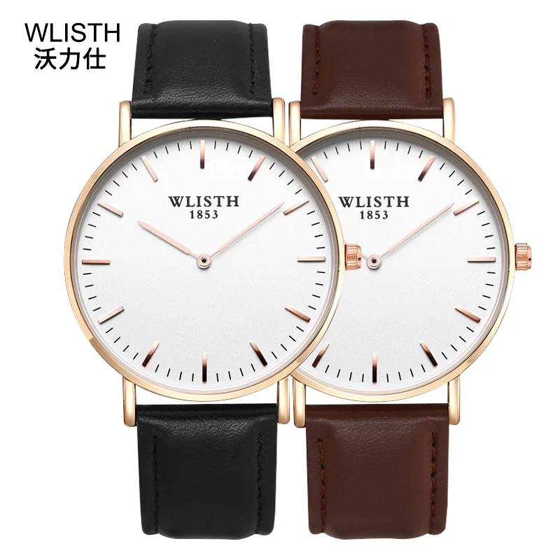 

Ultra-Thin Fashion Simple Watch Men And Women Students Quartz Watch Guangzhou Watch Canvas Sports Watch
