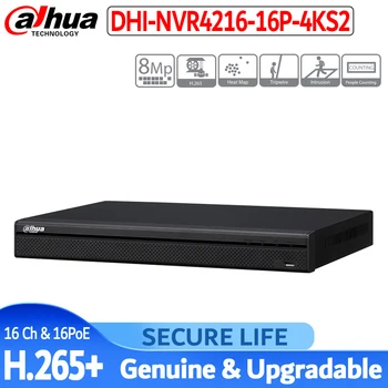 

original international version 1U 4K NVR 16ch with 16 POE ports Lite Network Video Recorder NVR4216-16P-4KS2