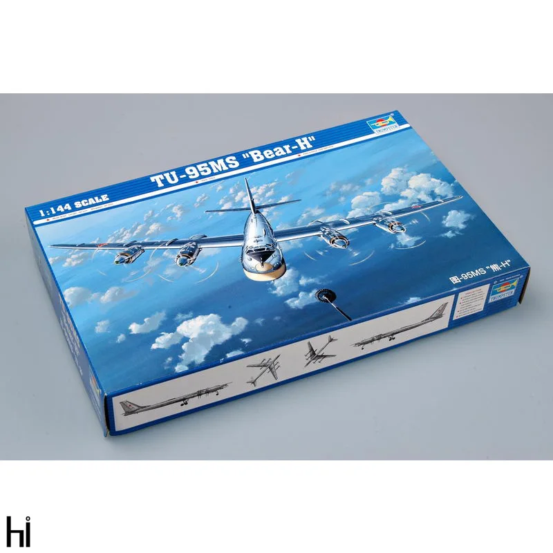 Trumpeter 03904 1/144 RussianTu-95MS Bear-H Bomber Aircraft Military Plane Assembly Plastic Toy Model Building Kit | Игрушки и хобби