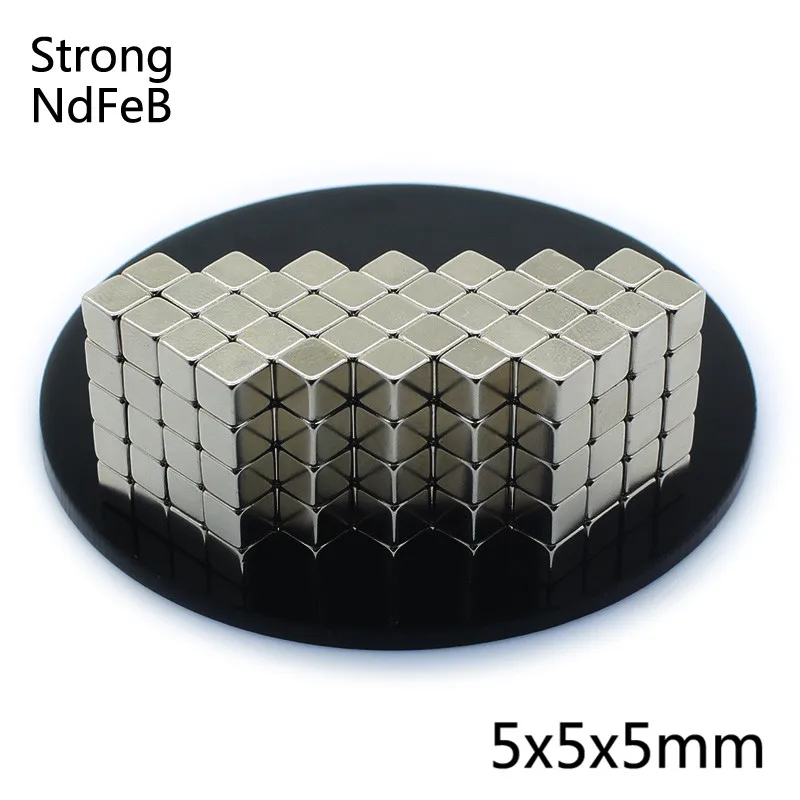 

216Pcs 5x5x5mm Square Powerful Neodymium Magnets 5*5*5mm N35 Super Strong Cuboid Cube Double Nickel Plated Rare Earth Magnets