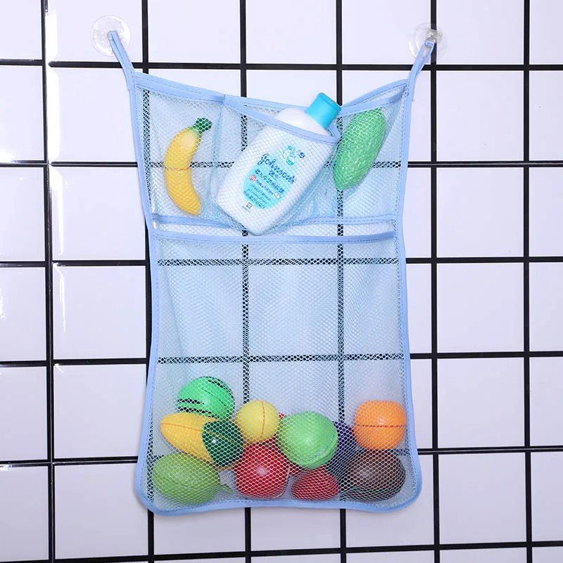 Baby Toy Mesh Bag Bath Bathtub Doll Organizer Suction Bathroom Bath Toy Stuff Net Baby Kids Bath Bathtub Toy Bath Game Bag Kids 16