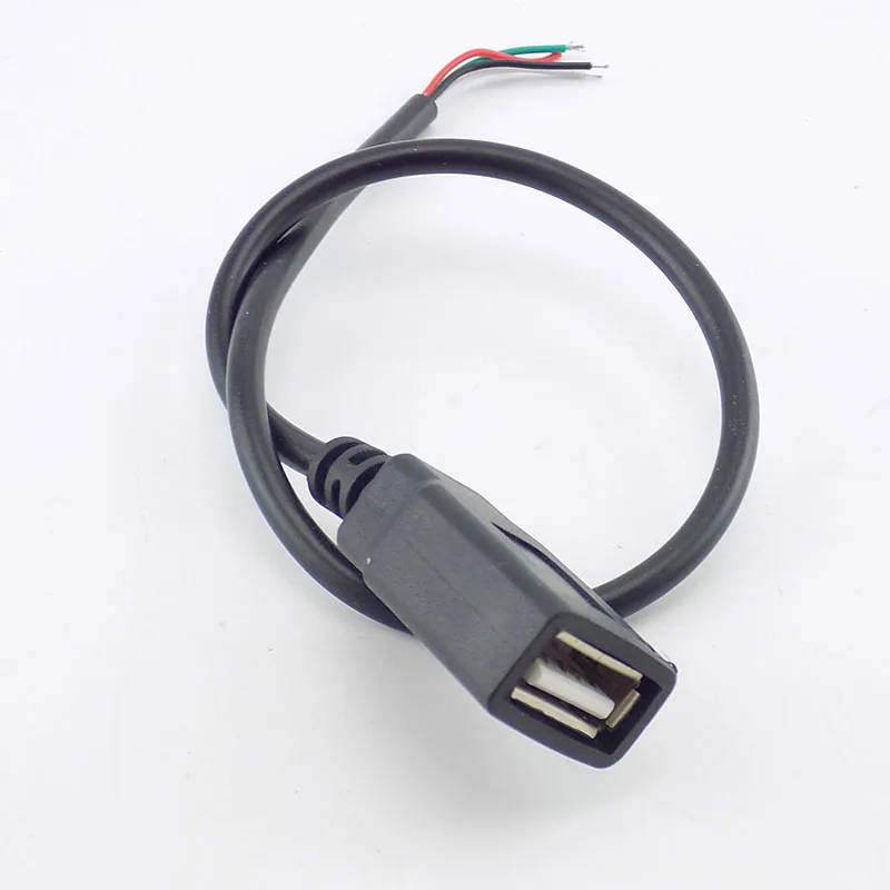 0,3/1/2 M микро-флеш-накопитель USB с гнездовым одна осветительная головка, 4Pin кабель для передачи данных, длинный Удлинительный кабель Шнур питания зарядное устройство для Разъем DIY A7