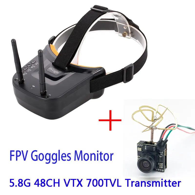 5 8G 40CH двойные антенны FPV очки монитор видео гарнитура HD с 200 мВт Регулируемый