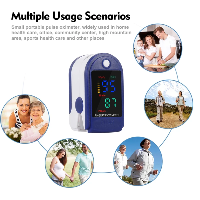 Medical Household Digital Fingertip Pulse Oximeter Blood Oxygen Saturation Meter Finger  OLED SPO2 PR Monitor Health Care - 4