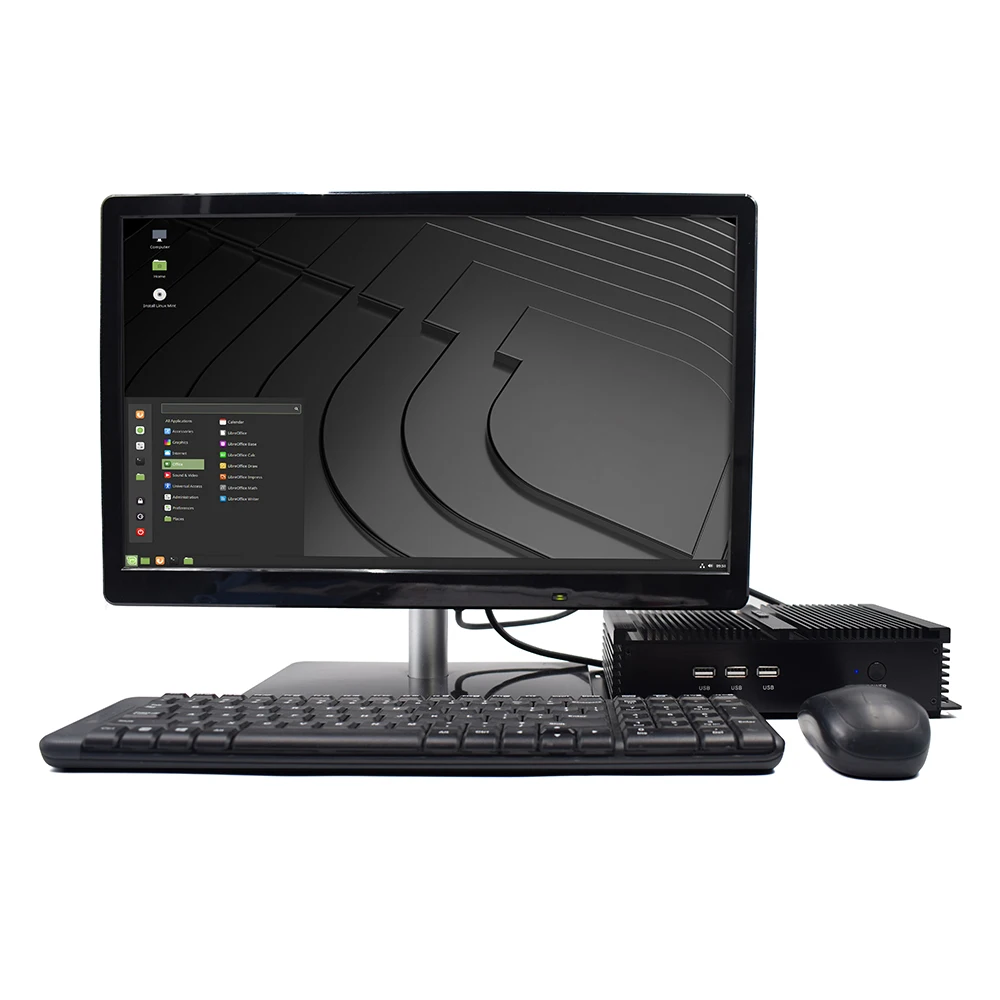 3 года гарантии HYSTOU Core i5 7200U безвентиляторный мини-ПК windows 10 linux настольный промышленный ПК с Core i7 Windows7 мини-компьютер