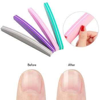 

Sponge Nail File Rhombus Colorful Sanding Shaping Grinding Smoothing Buffer Nail Art Tool for Diy 1 Pc