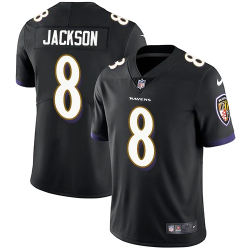 Новинка года. Высококачественная Мужская футболка Baltimore Lamar Jackson Ravens - Цвет: MEN