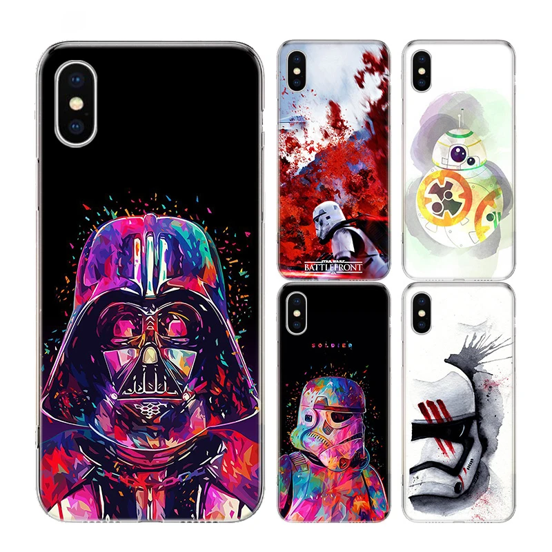 Star Wars watercolor Comic Phone case Heart Case For Apple iPhone 11 Pro Max 7 8 6 6S Plus + X XS MAX XR SE 5S 5 Cover Coque |