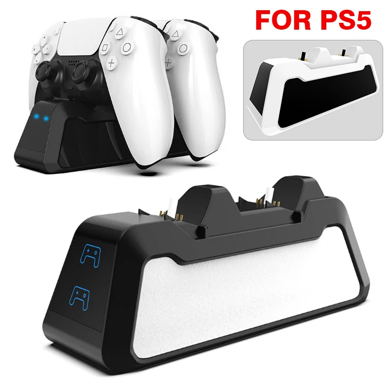 

Handle Controller USB Charger Dual Charging Dock Stand For PS5 DualSense Controller Charger Fast Charging Dual Dock Station