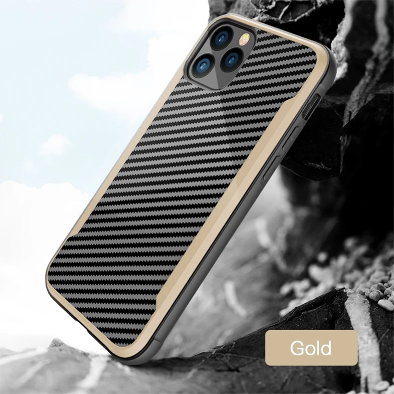 Жесткий чехол Yesido из углеродного волокна для iphone 11 Pro Max тонкий Простой бизнес 360 защитная задняя крышка для iphone 11 Pro Max copa
