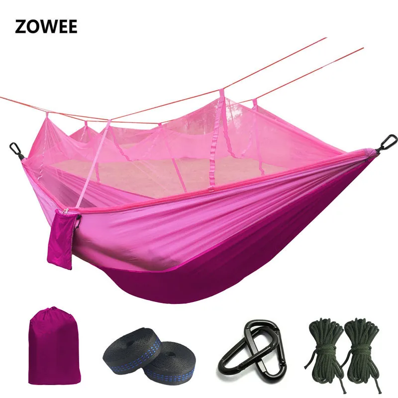 Ultralight Mosquito net Parachute Hammock with Anti-mosquito bites for Outdoor Camping Tent Using sleeping Free shipping 