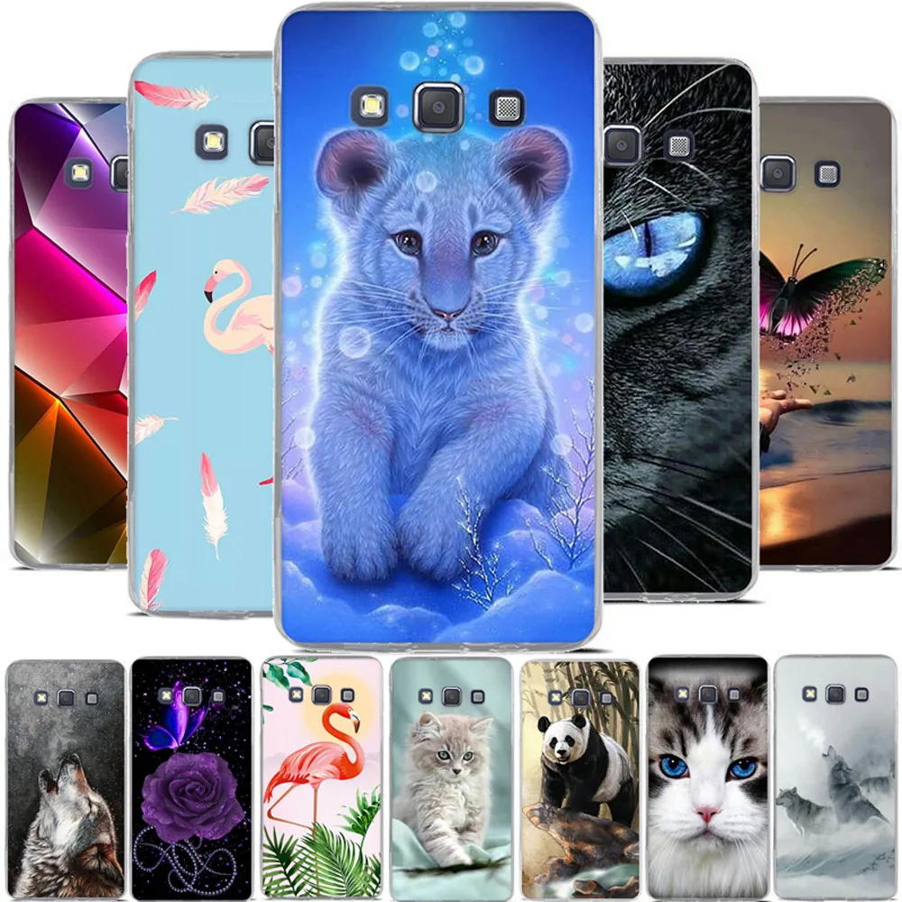 For Samsung Galaxy A7 2018 A750 Case Cat Silicone Cover j2 Core J260 Funda Animal j1 2016 | Мобильные телефоны и