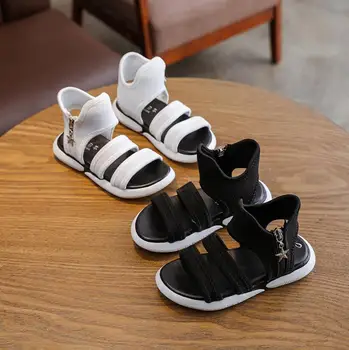 

Children fashion sport sandals Baby comfortable sandals summer new boys girls beach shoes kids casual black white sandals
