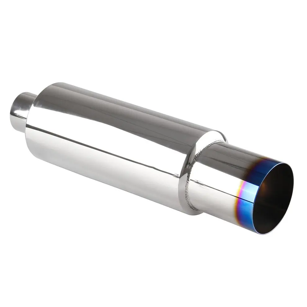 

Universal Stainless Steel Car Exhaust Pipe Muffler Resonator 51mm Inlet/Outlet Exhaust Tip Tube Silencer