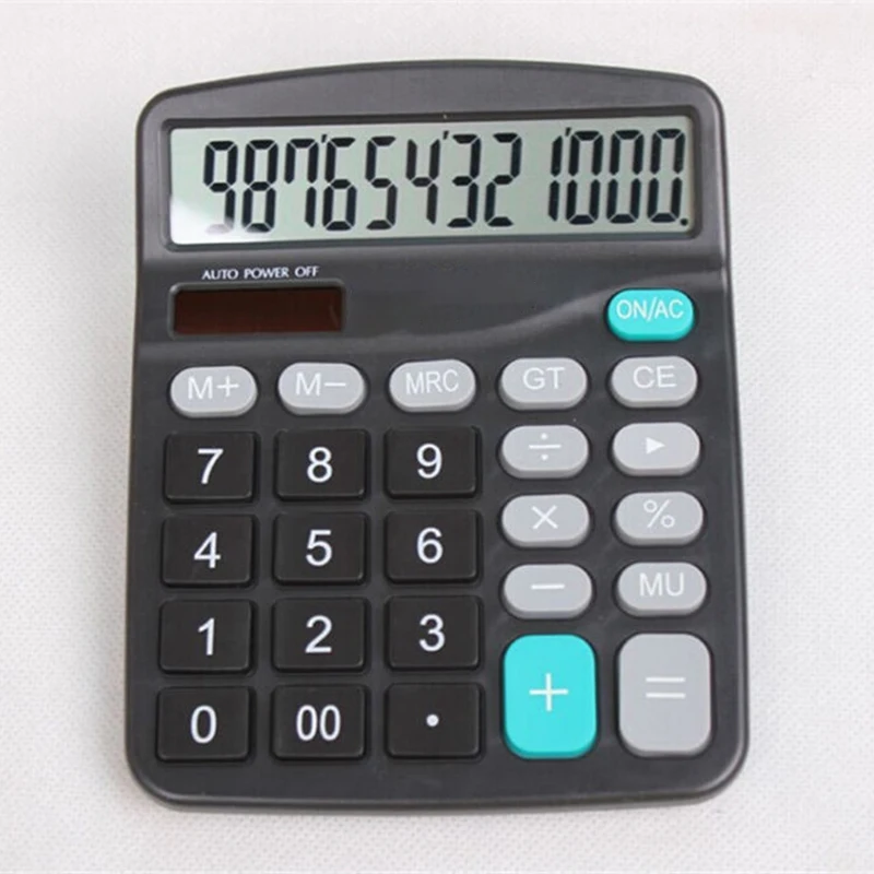 

Big Display 12Digit Metal Solar/Battery Dual Power Desktop Electronic Calculator