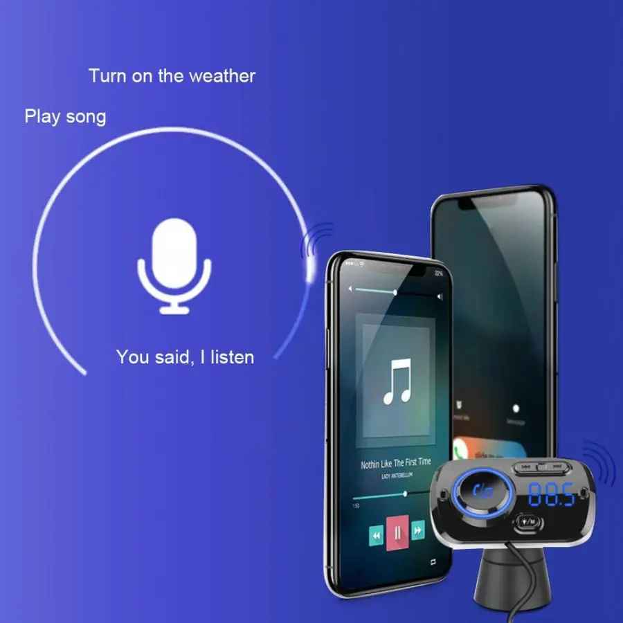 Автомобильный MP3-плеер автомобильный Bluetooth mp3 динамик Hands-Free телефон навигация двойной USB зарядное устройство fm-передатчик