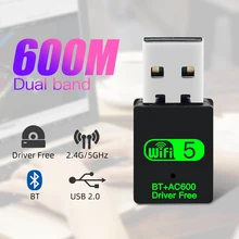 Fenvi USB WiFi Adapter 600Mbps 2.4G 5GHz Wi-Fi Bluetooth Antenna Dual Band 802.11ac Mini Wireless Computer Network Card Receiver Fenvi USB WiFi Adapter 600Mbps 2.4G 5GHz Wi-Fi Bluetooth Antenna Dual Band 802.11ac Mini Wireless Computer Network Card Receiver