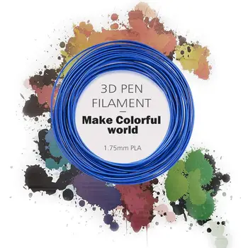 

PLA Pen filament for 3D Pen printing filament Tolerance +/-0.02 1.75mm Testing Refills Fialment plastic 5 meters ramdom color