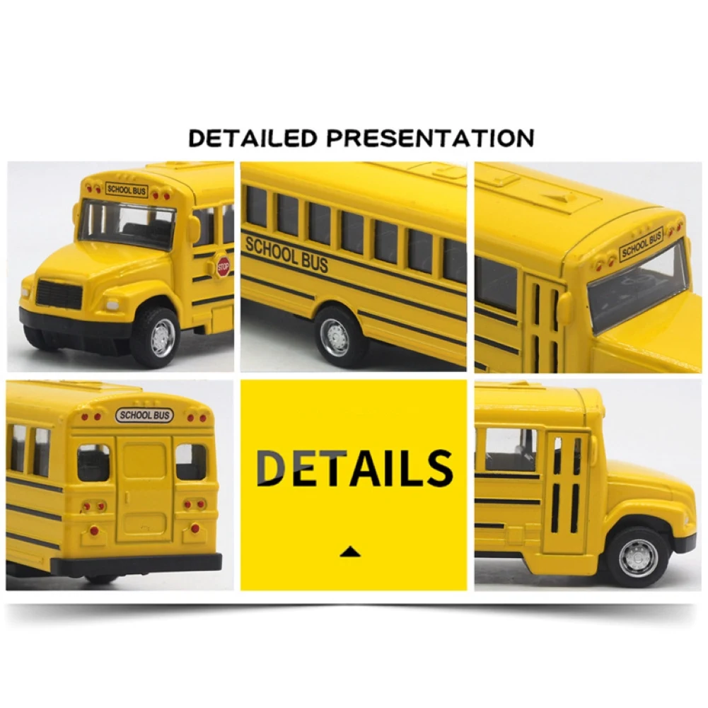 1/64 Optic Alloy Inertial School Bus Model Car Model Pull Back Toys Music Cars Vehicle Gifts Kids Boy Toys For Children Birthday 5 1/64 Optic Alloy Inertial School Bus Model Car Model Pull Back Toys Music Cars Vehicle Gifts Kids Boy Toys For Children Birthday 5