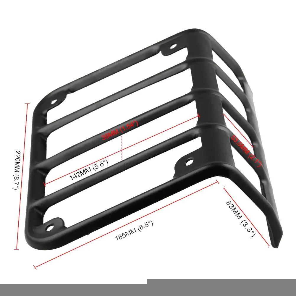 New Rear Tail Light Guard Covers Lampshade Aluminum Alloy For Jeep Wrangler JK Unlimited 07-18 2 Door/4 Door