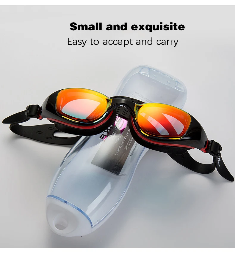 Брендовые новые профессиональные очки для плавания Copozz зеркальное покрытие Водонепроницаемые силиконовые очки для плавания очки для взрослых