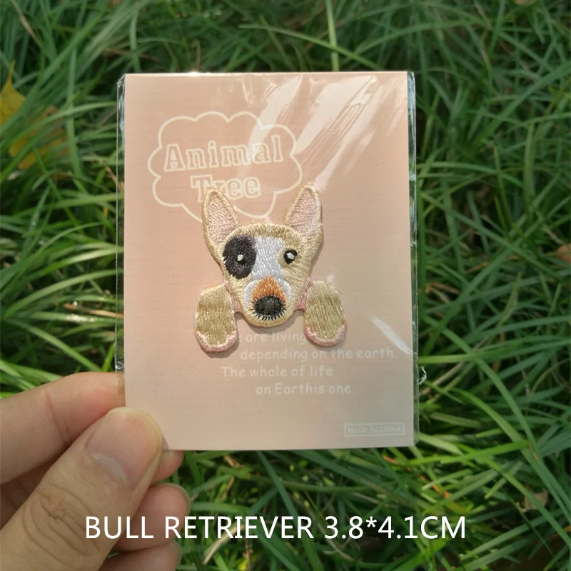 BULL RETRIEVER 1 фото одежда аксессуары мультфильм собака Детское пальто грудь паста вышивка патч-паста детская одежда украшение - Цвет: BULL RETRIEVER