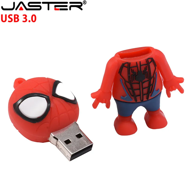 JASTER USB 3,0 мультфильм Marvel Человек-паук серия высокоскоростной креативный u-диск 64 ГБ 32 ГБ 16 ГБ 8 ГБ 4 ГБ USB 3,0 Поддержка видео свадьба