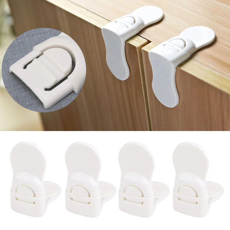 

4Pcs Child Baby Guard Protection Care Drawer Cabinet Door Right Lock Safety Tool