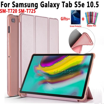 

Case for Samsung Galaxy Tab S5e 10.5 SM-T720 SM-T725 T720 T725 Smart Soft Shockproof Cover For Tab S5E 10.5 T720 T725+Film+Pen