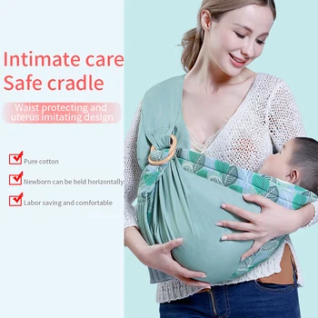 

Convenient safety baby cradle baby stretchable artificial strap wrap-around basket with sturdy ring baby basket care cover