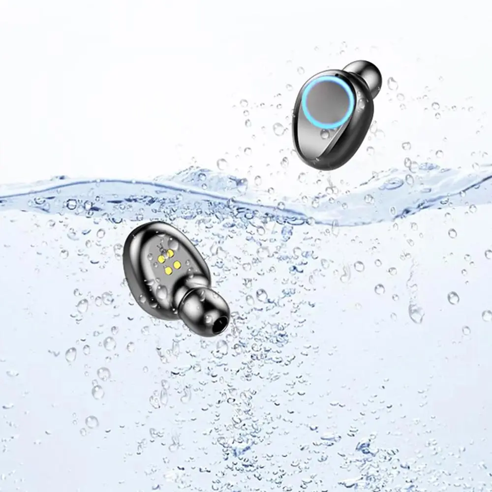 TWS mini 5,0 Bluetooth наушники 8D стерео гарнитуры настоящие Беспроводные наушники с дисплеем питания 2600 мАч зарядный чехол earburds