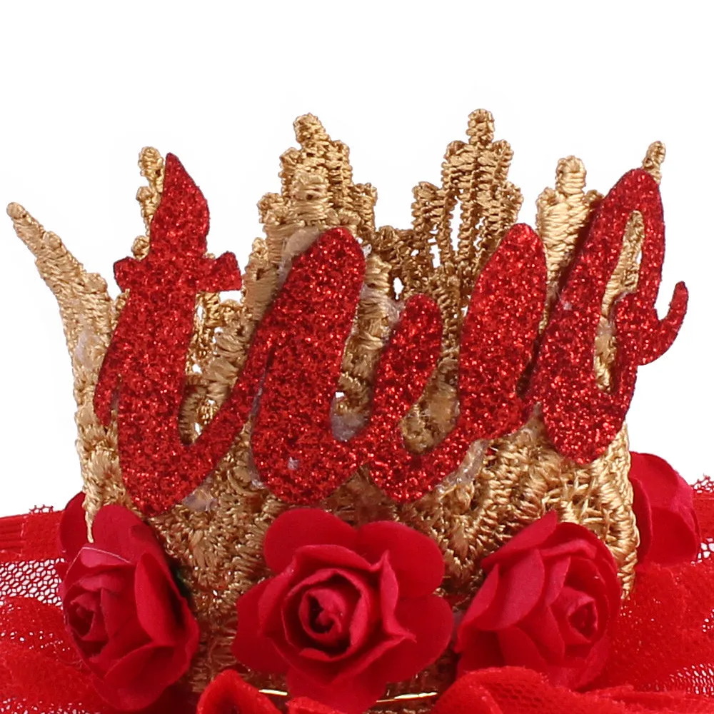 Newborn Crown Headband Princess Crown lace flower headband Baby Girls Hair Band Children Photo Props Hair Accessories