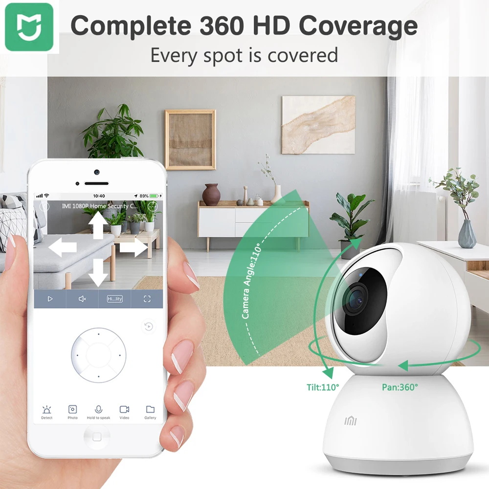 

Xiaomi Mijia Smart WiFi IP Camera 360 Degrees Smart Security 1080P Night Vision Smart Baby Monitor Smart Home Wireless IP Camera