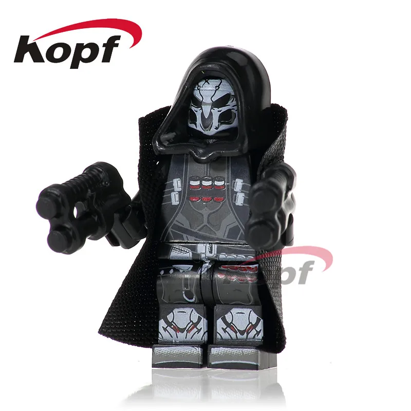 

Single Sale Reaper Dark Red Armed Deadpool Punisher Super Heroes Bricks Model Building Blocks Collection Toys for children PG242
