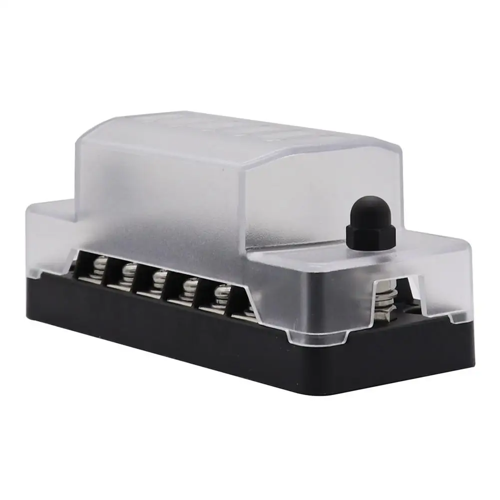 Новая модификация автомобиля держатель предохранителя 1 в 6 из предохранителей с независимая отрицательная общая сила тока 75A линия-вверх 6-полосный блок предохранителей